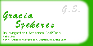 gracia szekeres business card